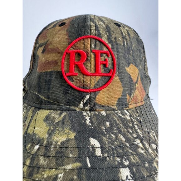 Realtree Camo RingS End Cap OSFM Embroidered Logo & American Flag - Picture 2 of 16